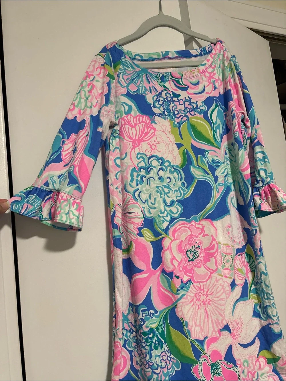 Lilly Pulitzer dress kids large 8-10 floral print